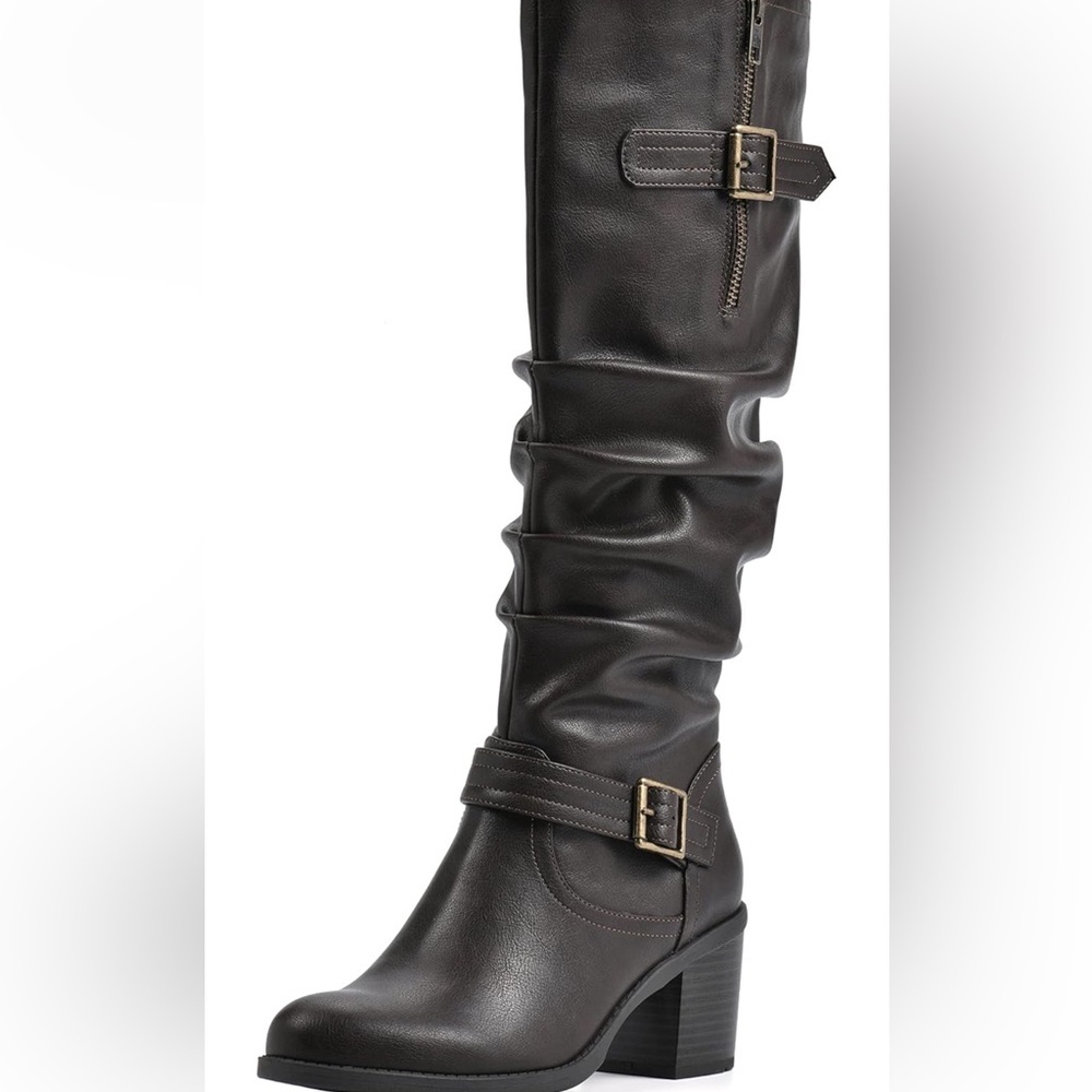 White Mountain Brown Over the Knee Boots
